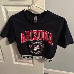 University of Arizona Off-White banded tee